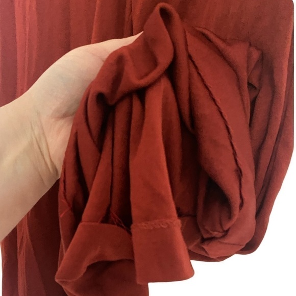 VINTAGE STEVENS CALIFORNIA RUST COLORED STRETCHY BELL BOTTOMS SIZE 5/6 - Picture 5 of 6